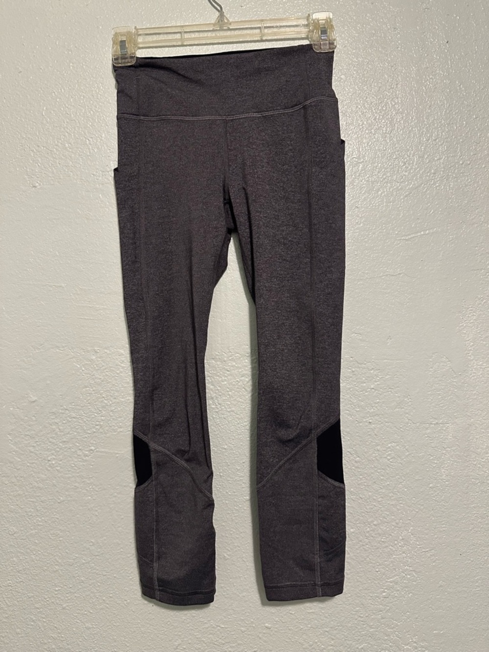 lululemon athletica Capri Joggers - Dark Gray with Black Panels Size 2